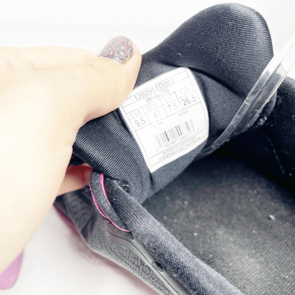 BROOKS ADRENALINE 12 Running Shoe sneaker Ebony Black Hollyhock WOMENS 9.5 - Picture 4 of 6